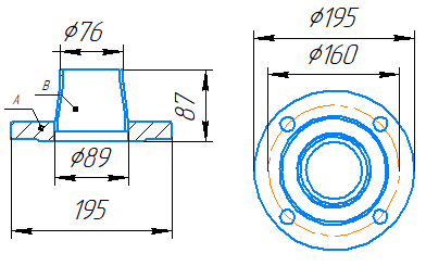 Переход 89x3,5-76x3,5-1,6-исп.2 ст20 ГОСТ 27590-2005 слайд 5