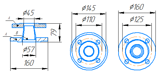 Переход 57x4-45x2,5-1,0-исп.1 ст20 ГОСТ 27590-2005 слайд 5
