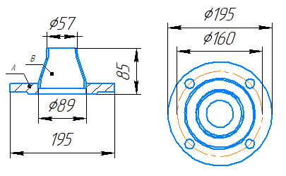 Переход 89x3,5-57x3-1,0-исп.2 ст20 ГОСТ 27590-2005 слайд 5