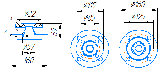Переход 57x4-32x2-1,6-исп.1 ст20 ГОСТ 27590-2005 слайд 5