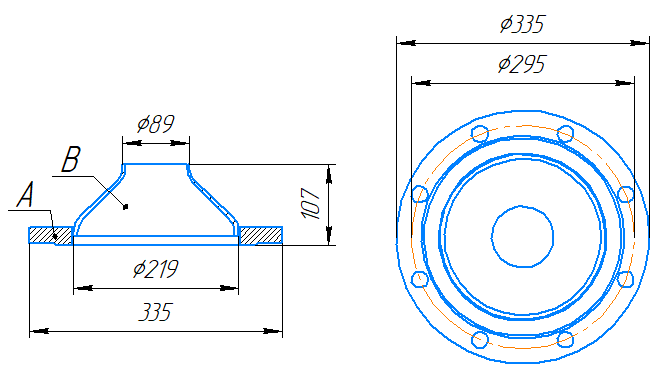 Переход 219x6-89x3,5-1,0-исп.2 ст20 ГОСТ 27590-2005 слайд 5