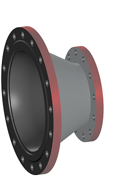 Переход 377x10-219x8-1,6-исп.1 ст20 ГОСТ 27590-2005