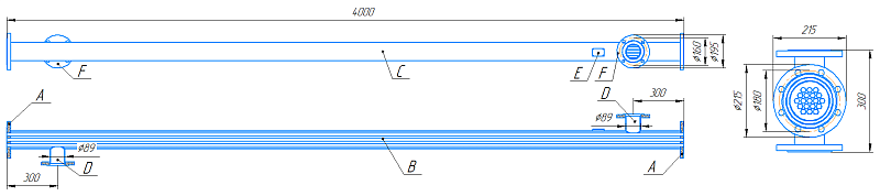 Водо-водяной подогреватель ВВП 08-108x4000 (Нержавеющая сталь 08Х18Н10Т 16x1;1,0МПа) ГОСТ 27590-88 слайд 5