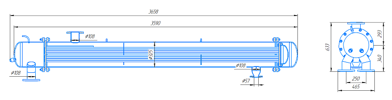Подогреватель пароводяной ПП1-9,5-0,7-2 (Латунь Л68 19x1;1,0МПа) исп.1 ОСТ слайд 8