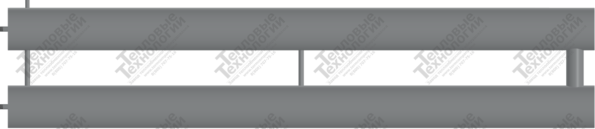 Регистр отопления секционный РСП-2-219х4,5-3000-Р слайд 2