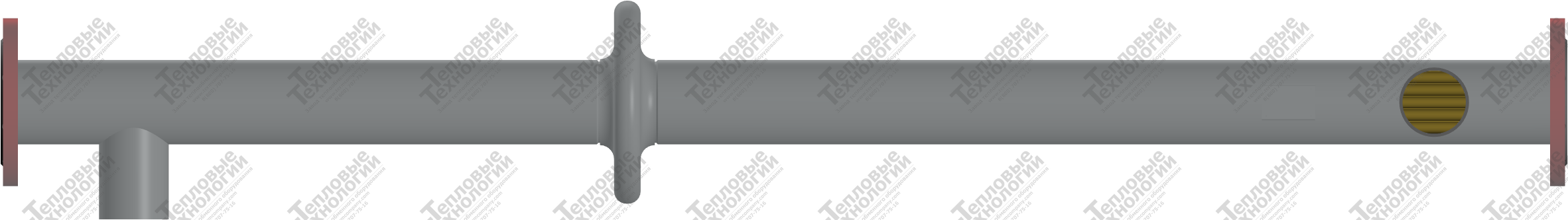 Подогреватель водо-водяной ПВ2К 108x2-Г-1,0-1,79-Пр (Латунь Л63 16x1) ГОСТ 27590-2005 слайд 2